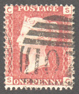 Great Britain Scott 33 Used Plate 89 - SC - Click Image to Close